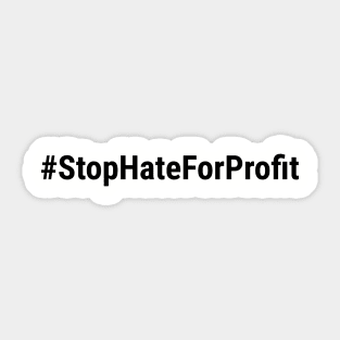 Stop Hate For Profit Sticker